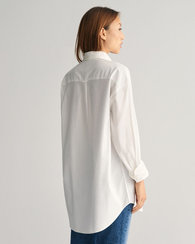 Oversized Fit Luxury Oxford-Bluse
