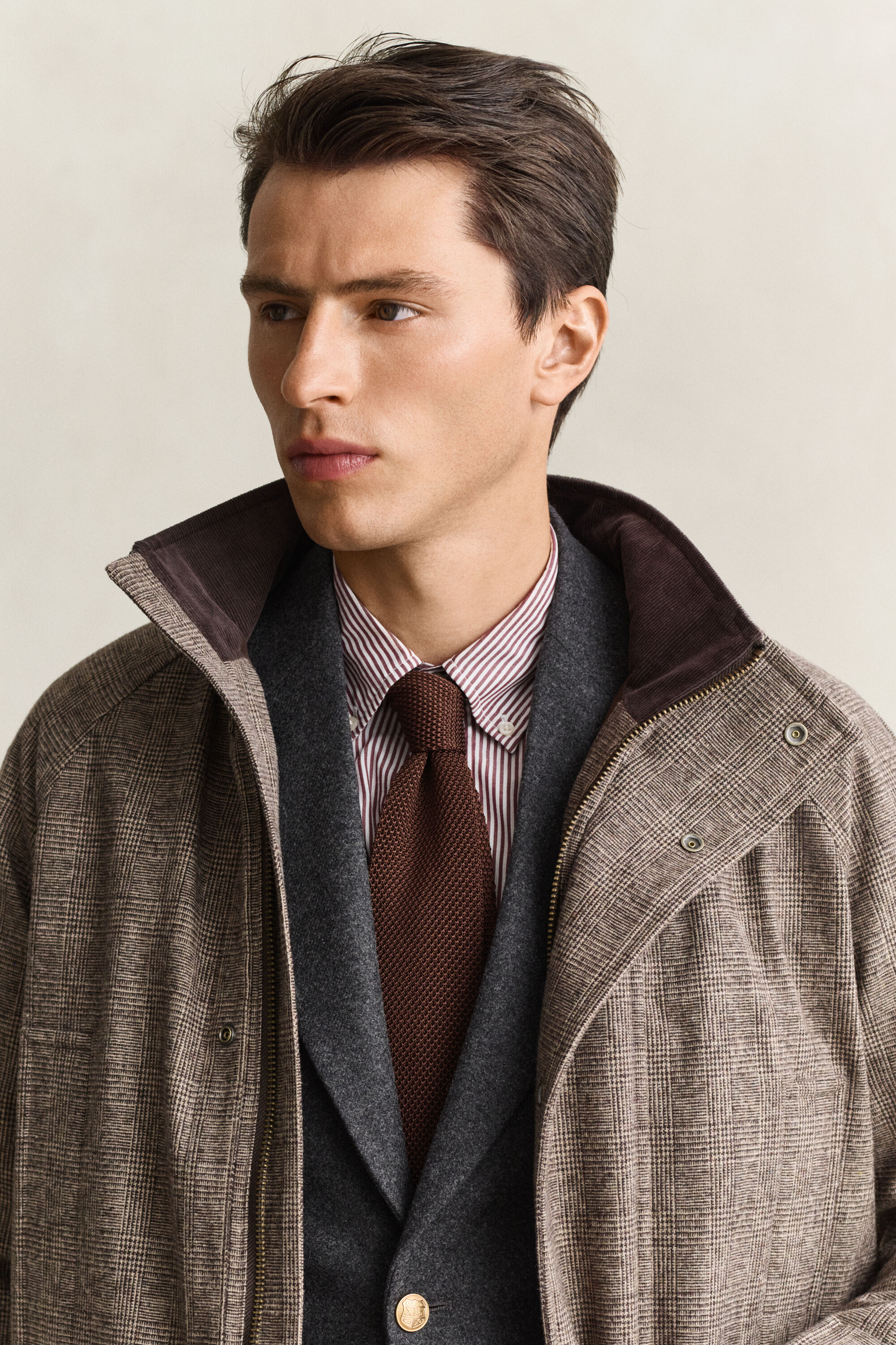 Double Decker Jacke aus Wollmix