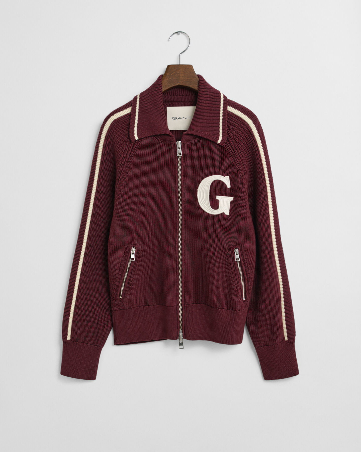 GANT Varsity Strickjacke mit Reißverschluss