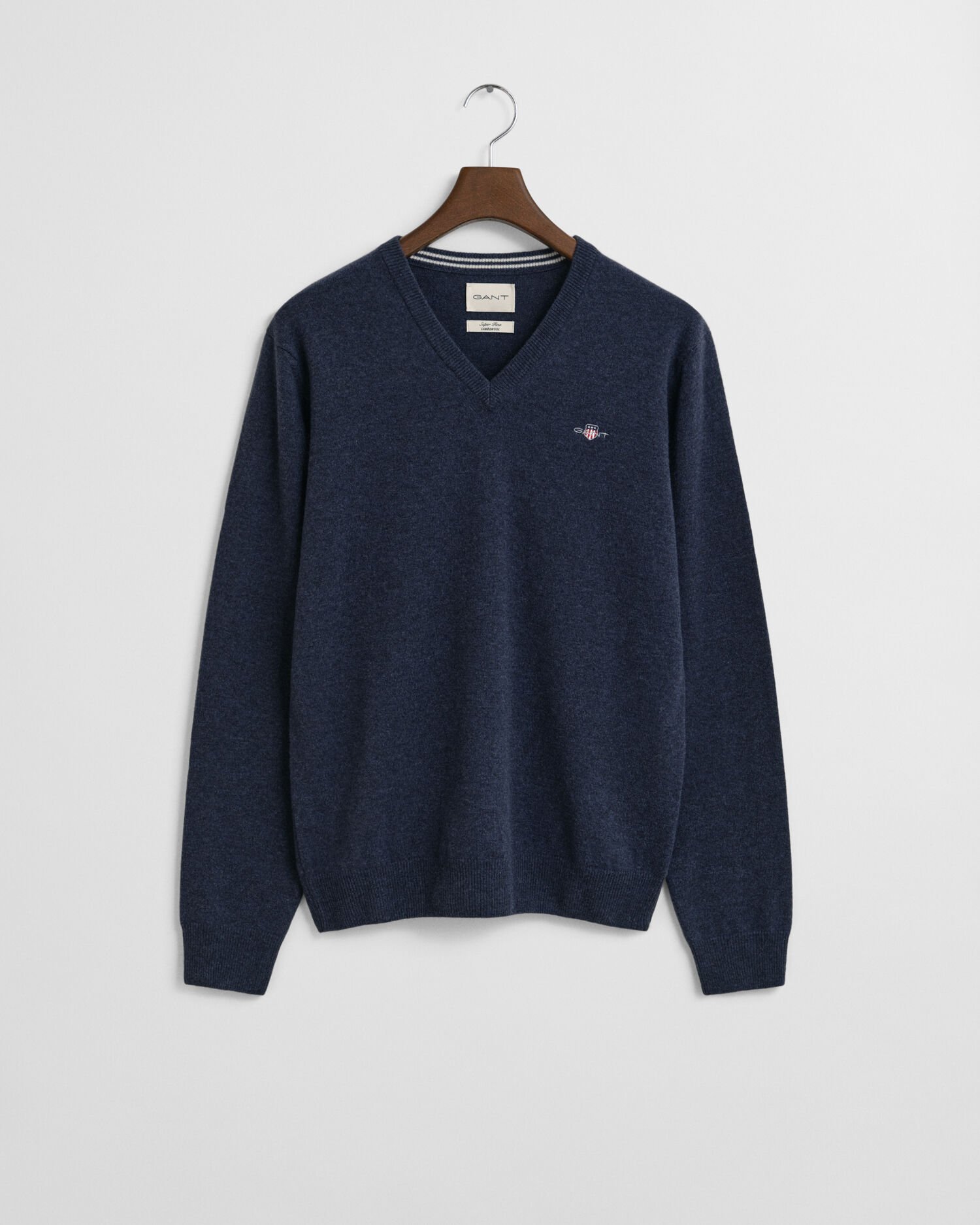 Superfine Lambswool V-Neck Pullover