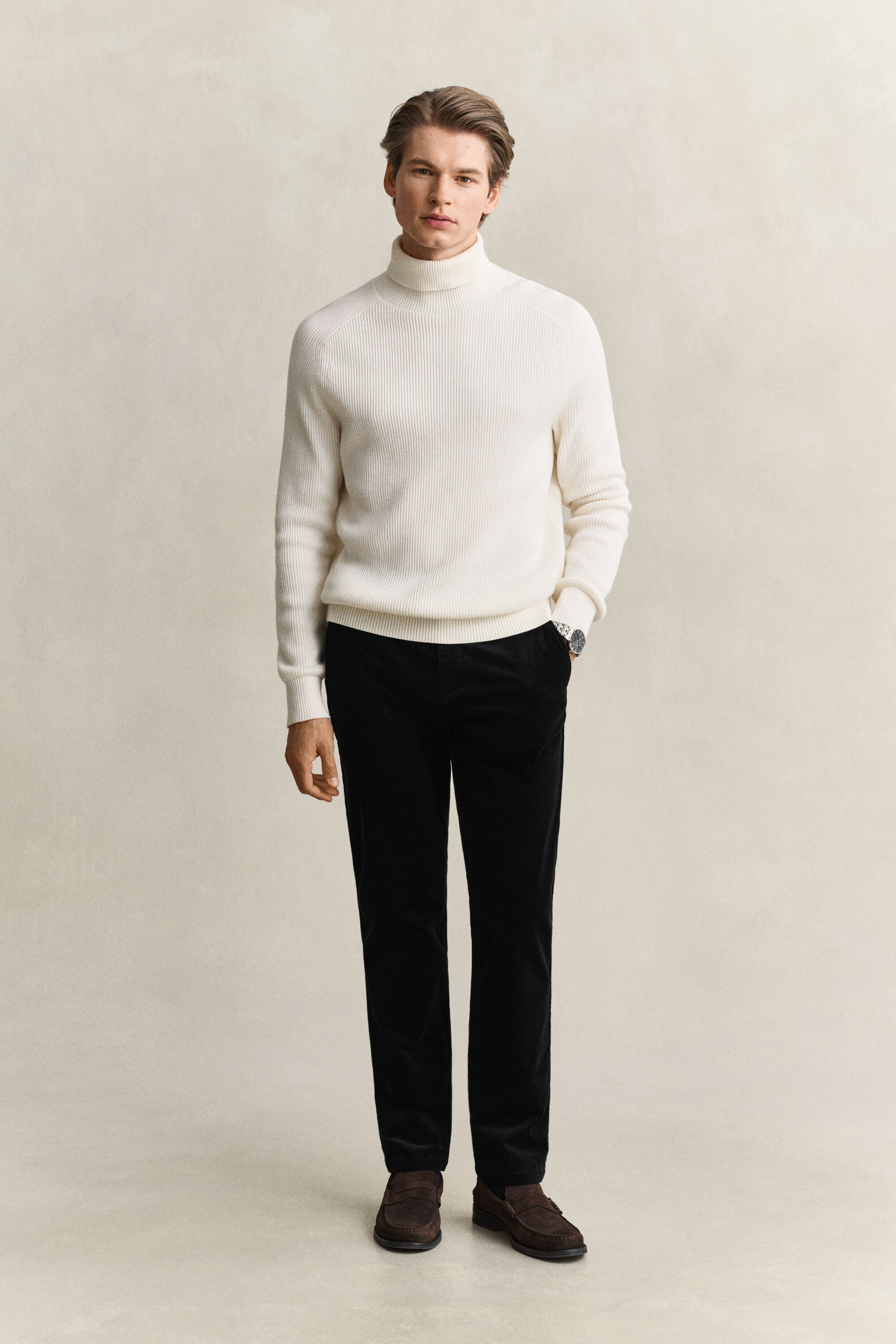 Regular Fit Cord Chinohose