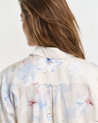 Regular Fit Kurzarmbluse mit Blumen-Print