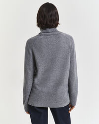 Weicher Rollkragenpullover aus Wolle mit Kaschmiranteil
