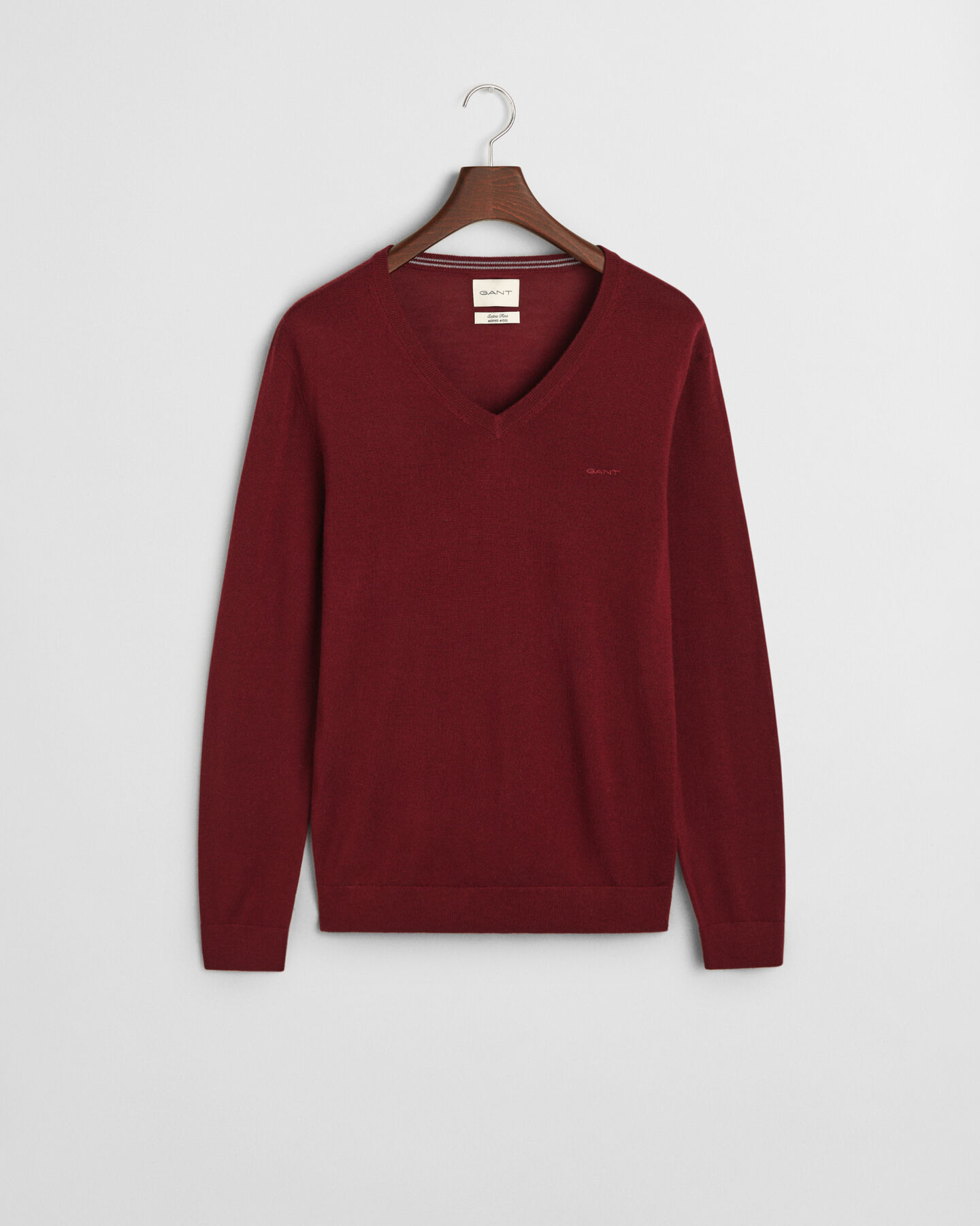 V-Neck Pullover aus extra feiner Merinowolle