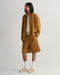 Baumwoll Leinen Shorts mit Kordelzug