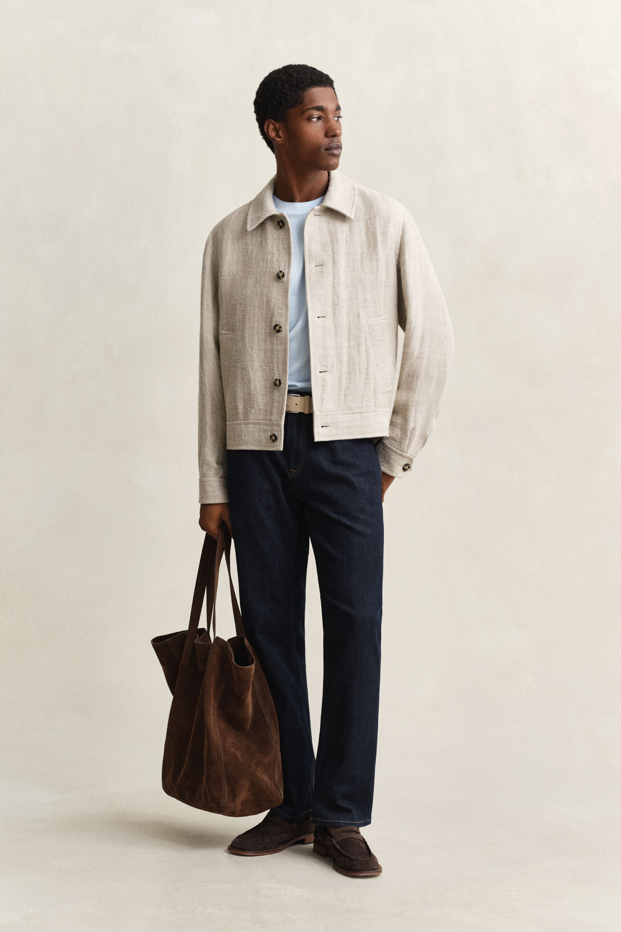 Two-Toned Piqué T-Shirt