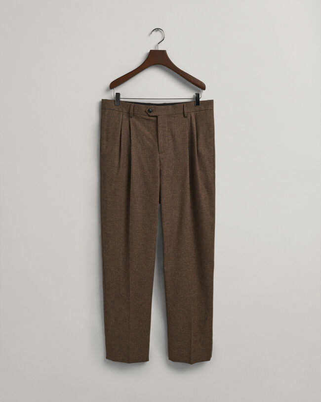 Anzughose mit Hahnentrittmuster
