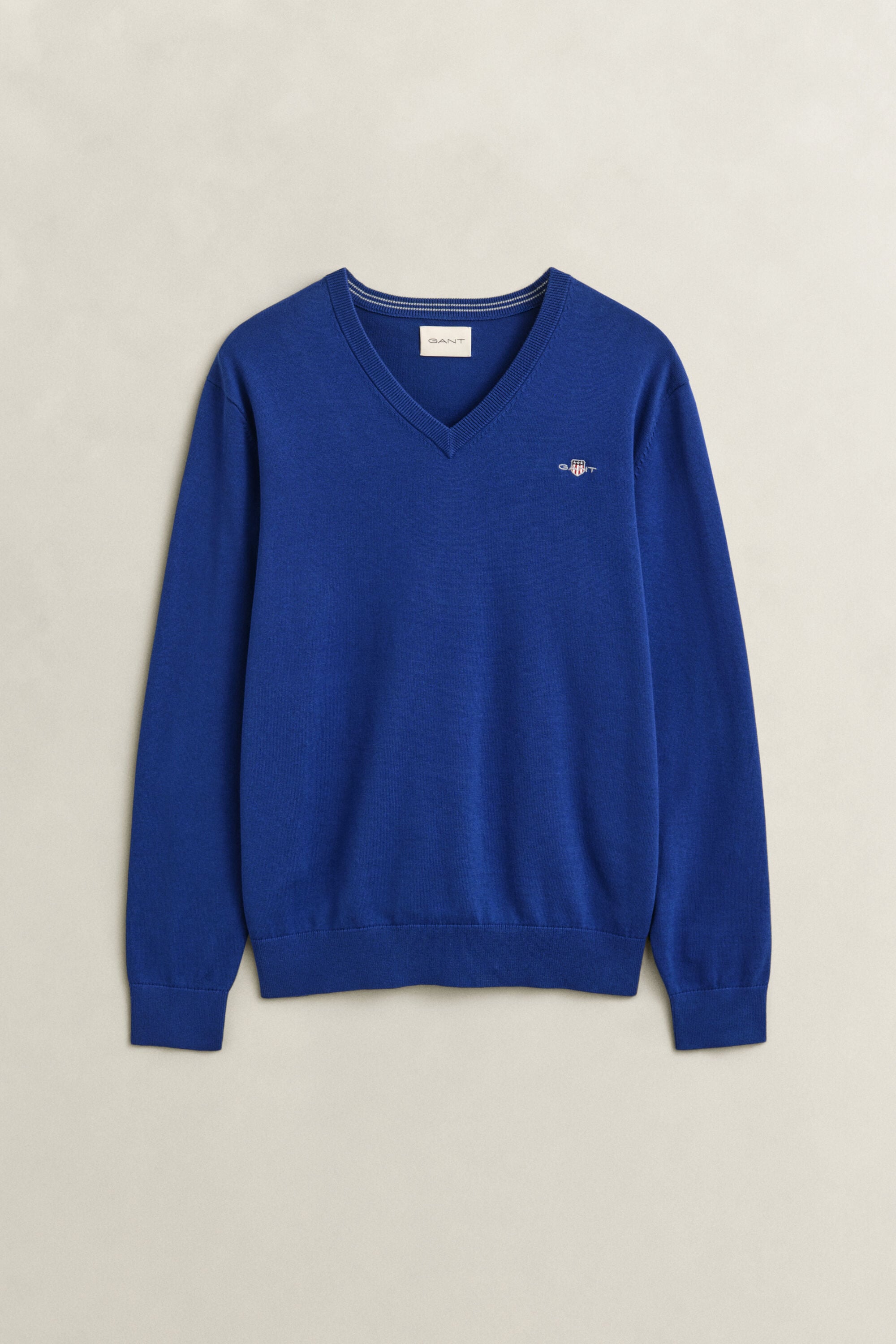 Klassischer V-Neck Pullover aus Baumwolle