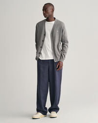 Classic V-Neck Strickjacke aus Baumwolle