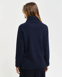 Herringbone Rollkragenpullover mit Detail