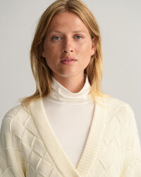 Strickjacke mit Webstruktur