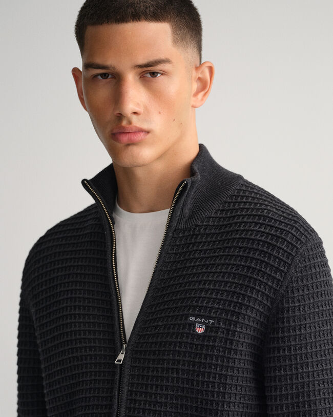 Struktur Strickjacke aus Baumwolle