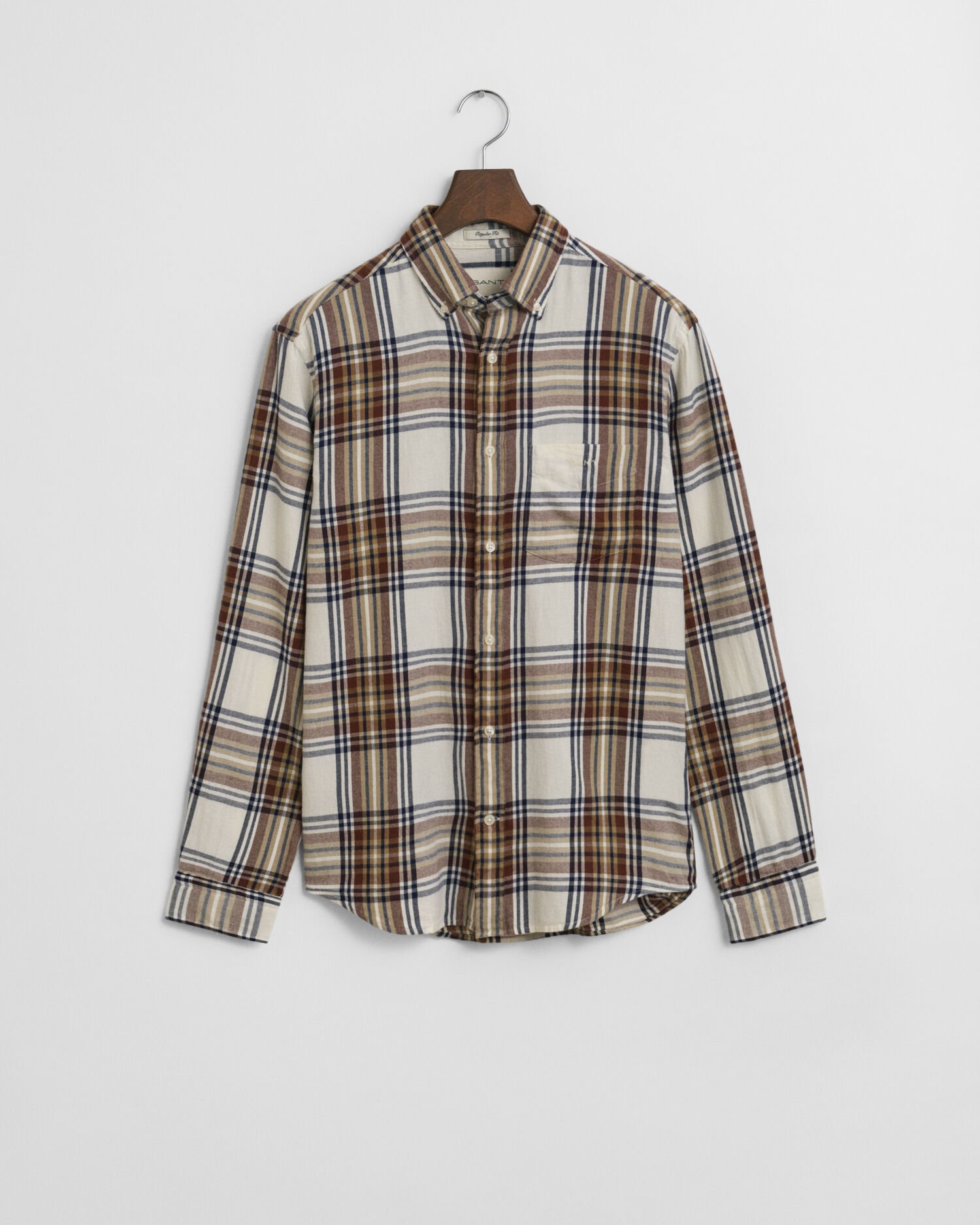 Regular Fit Windblown Flannel Karohemd