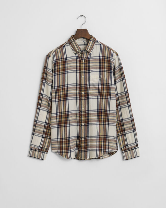 Regular Fit Windblown Flannel Karohemd