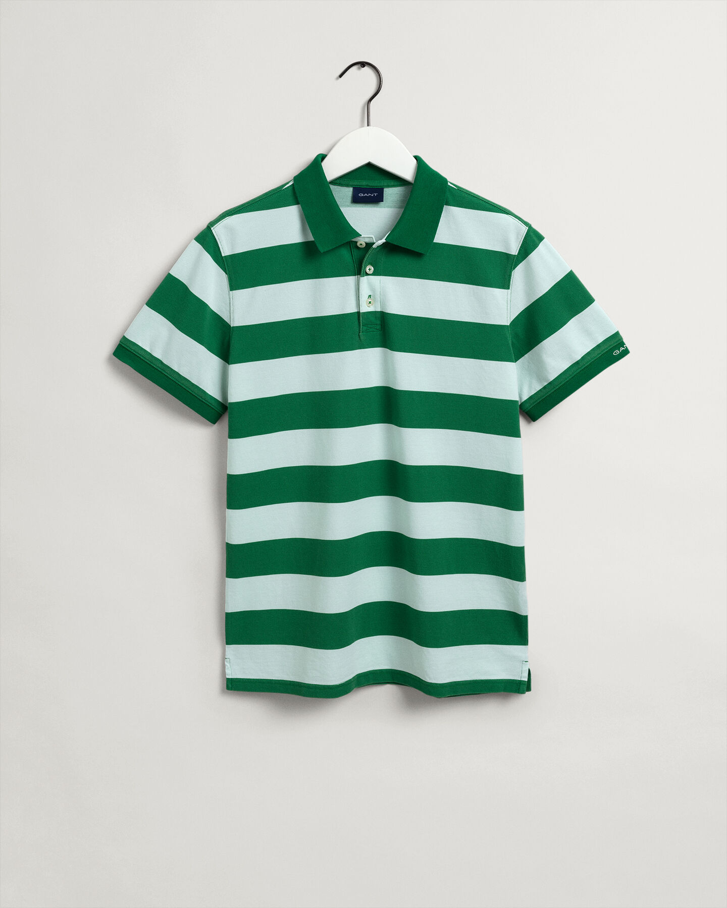 Barstripe Piqué-Poloshirt mit Print