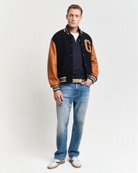 GANT 49 Arch Graphic Sweatshirt mit Reißverschlusskragen