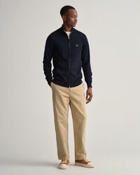 Classic Strickjacke aus Baumwolle mit Reißverschluss