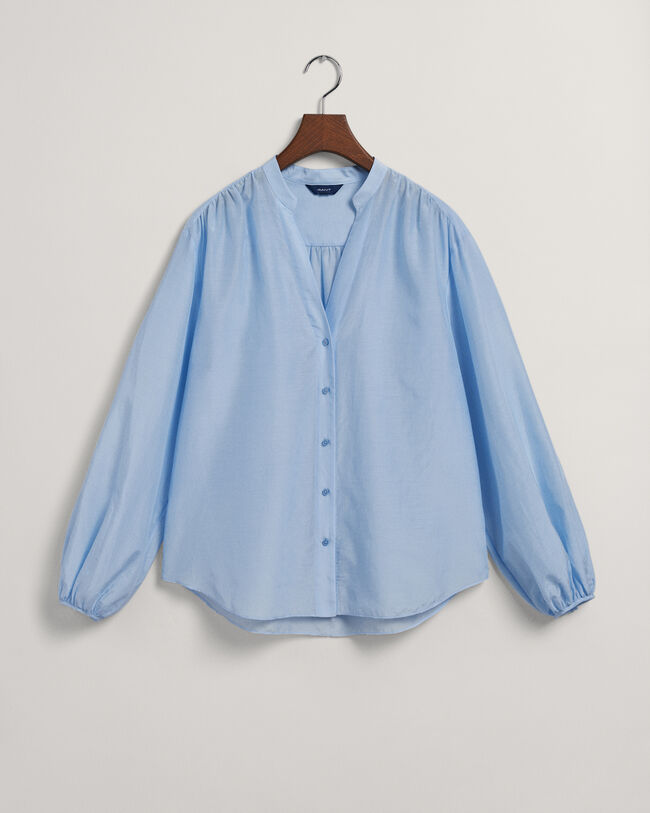 Relaxed Fit Baumwoll Seiden Bluse