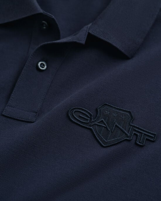 Tonal Shield Poloshirt