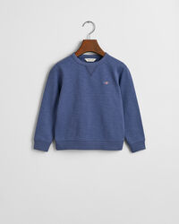 Kids Shield Rundhals-Sweatshirt aus Baumwoll-Flammgarn