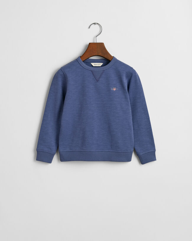 Kids Shield Rundhals-Sweatshirt aus Baumwoll-Flammgarn