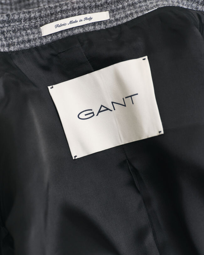 Zweifarbiger Wollmantel