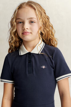 Teens Girls Shield Polokleid — EVENING BLUE 4