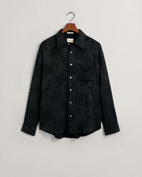 Relaxed Fit Jacquard Cupro Viskose Hemd