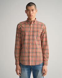 Regular Fit Broadcloth Hemd mit Tartan-Muster