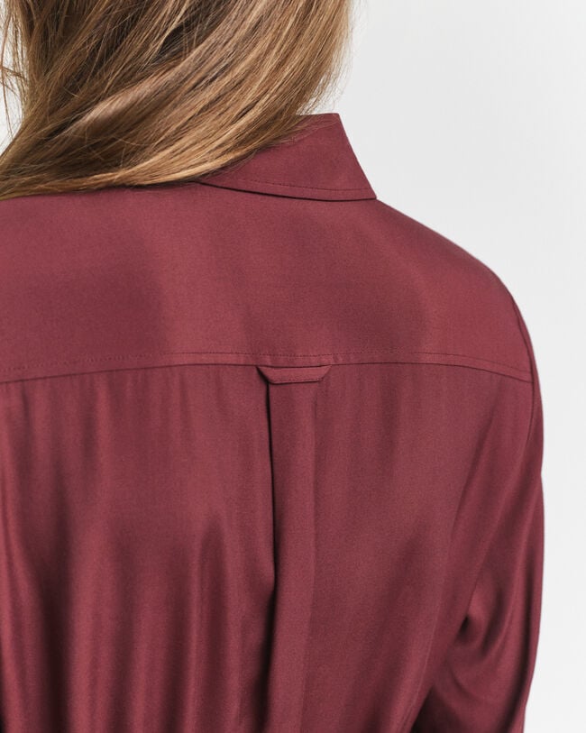 Midi-Hemdblusenkleid aus Viskose