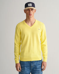Classic V-Neck Pullover aus Baumwolle
