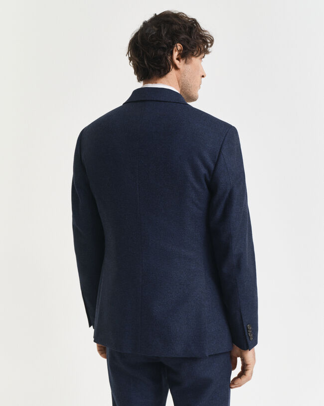 Slim Fit Herringbone Flanell Anzugsakko