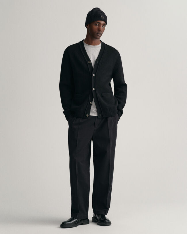 Weiche Wollstrickjacke