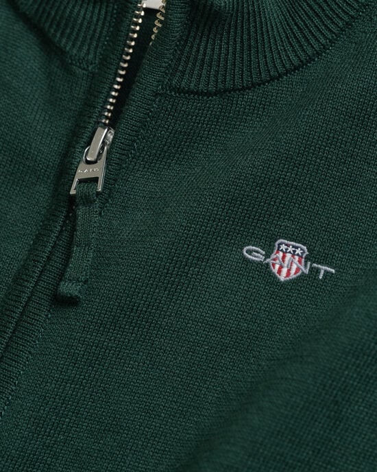 Kids Shield Strickjacke aus Baumwolle mit Reißverschluss