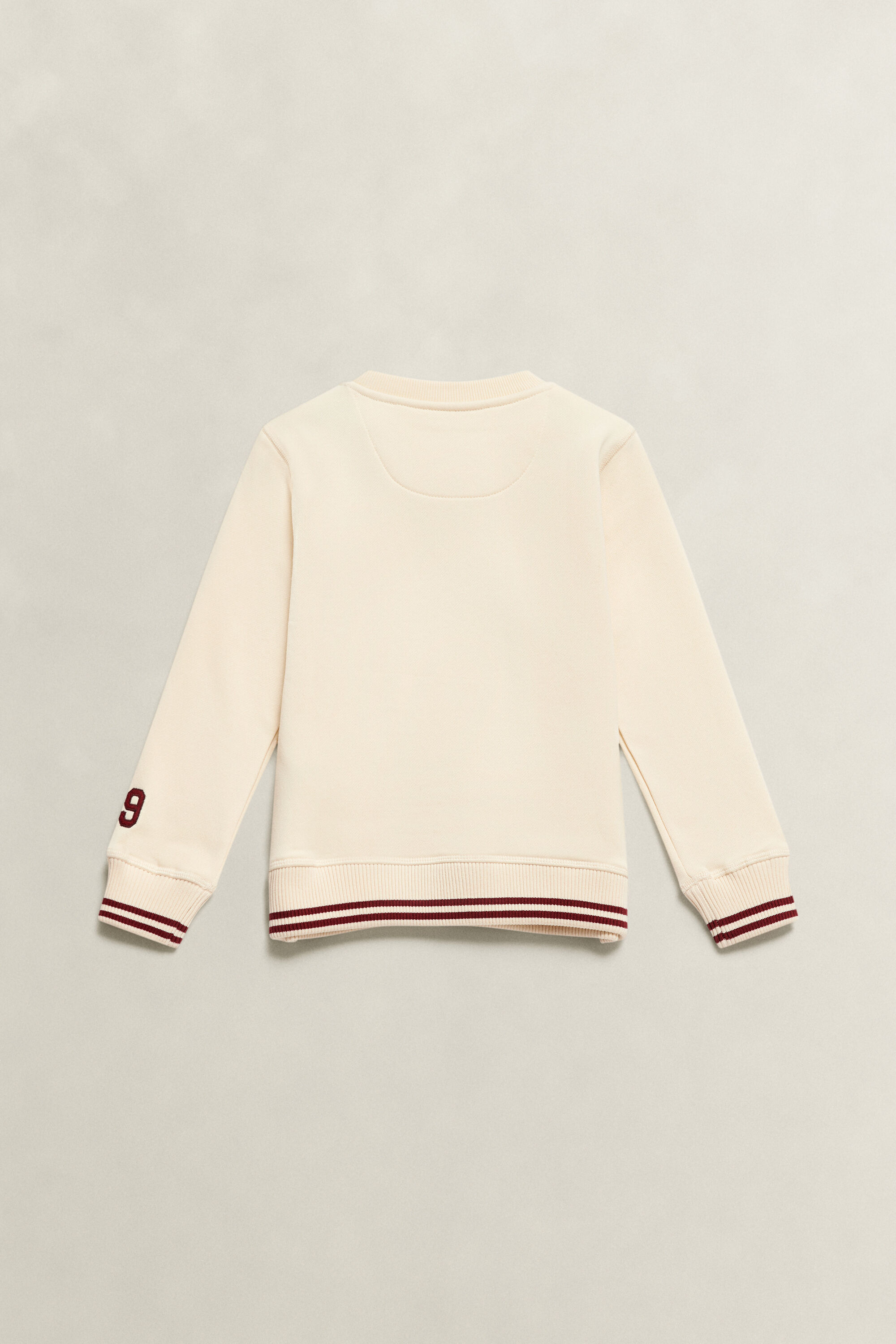 Boys Collegiate Sweatshirt — CREAMED WHITE