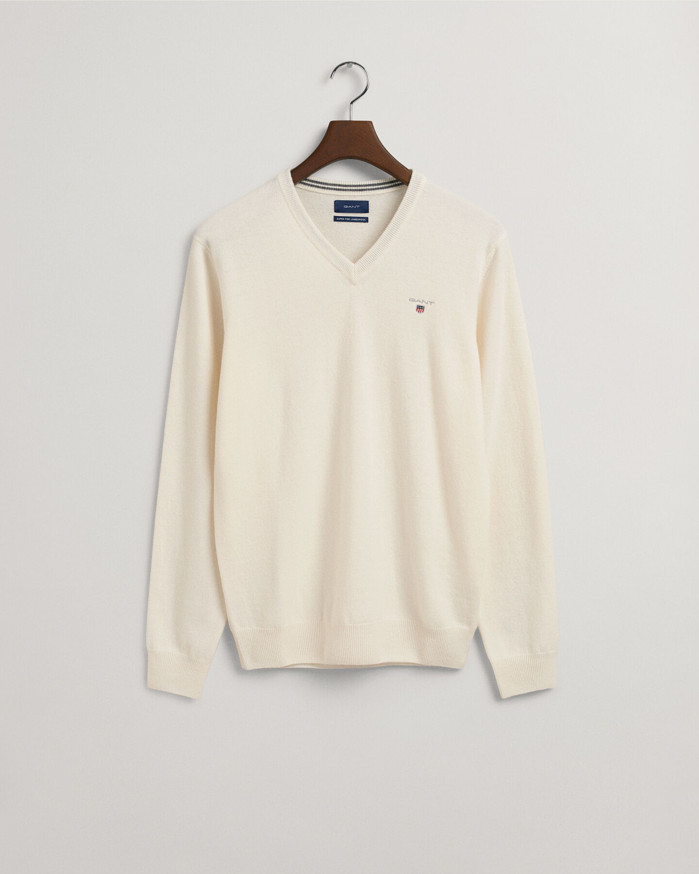V-Neck Pullover aus Super Fine Lambswool