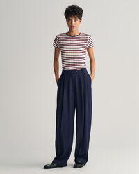 Loose Fit Chinohose mit niedriger Bundhöhe und weitem Bein