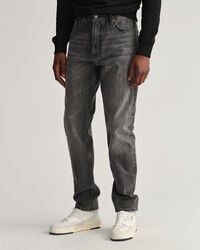 Hayes Slim Fit Jeans mit Vintage-Waschung