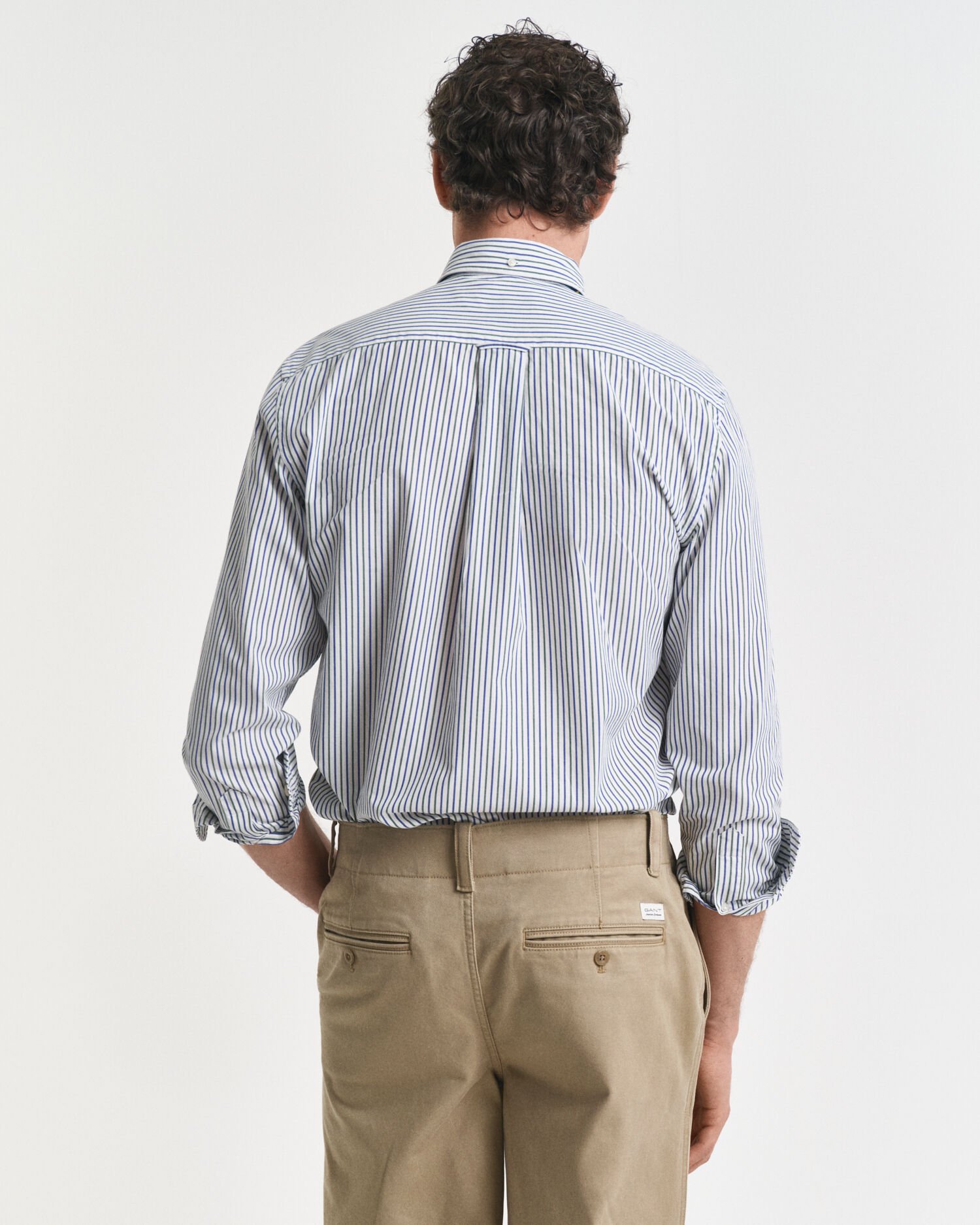 Regular Fit Classic Popeline Hemd mit Streifen