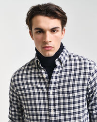 Regular Fit Flanellbluse mit Karomuster