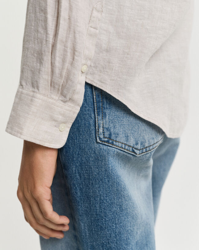 Regular Fit Leinenbluse
