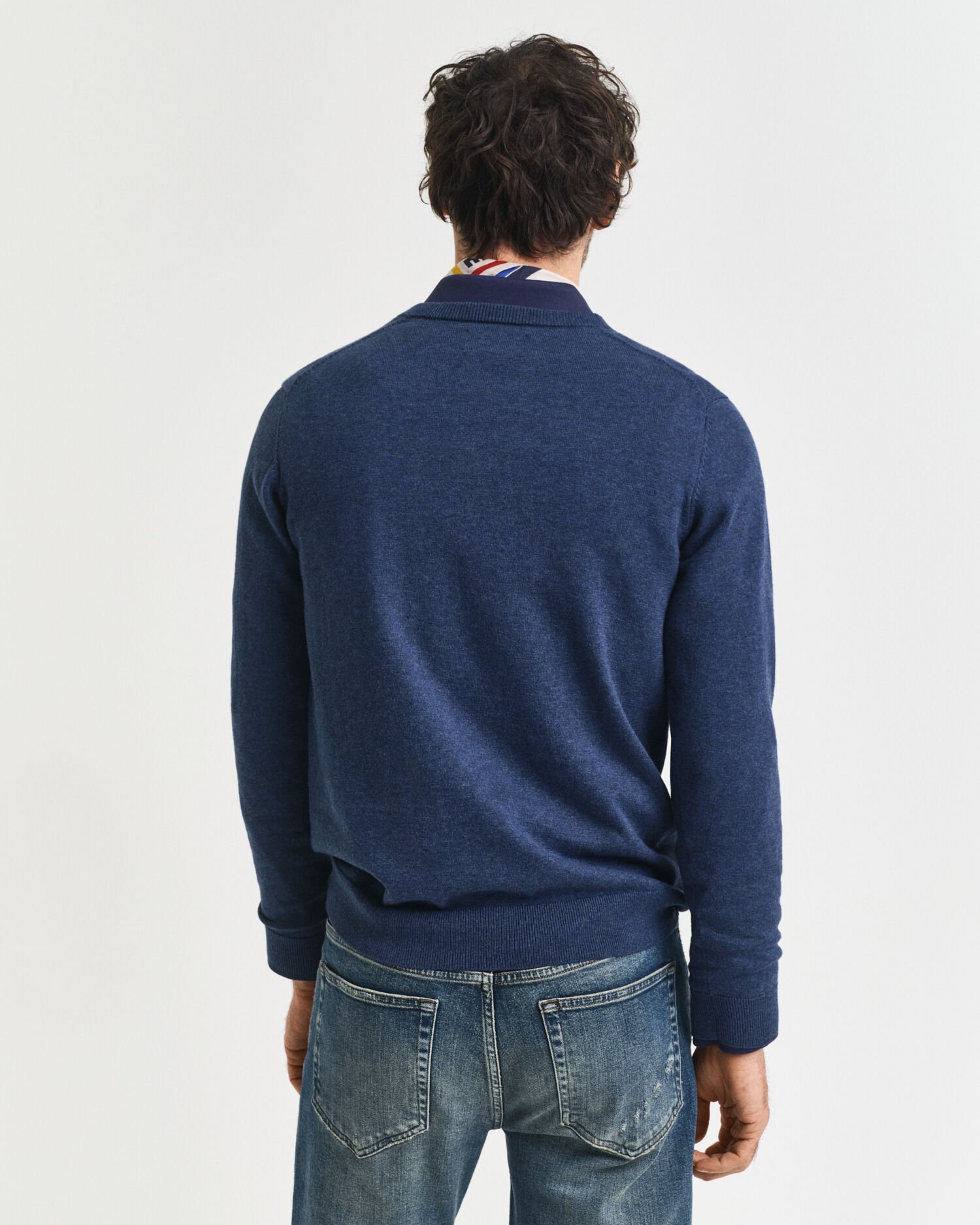 Klassischer V-Neck Pullover aus Baumwolle