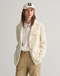 Slim Fit Blazerjacke mit Struktur