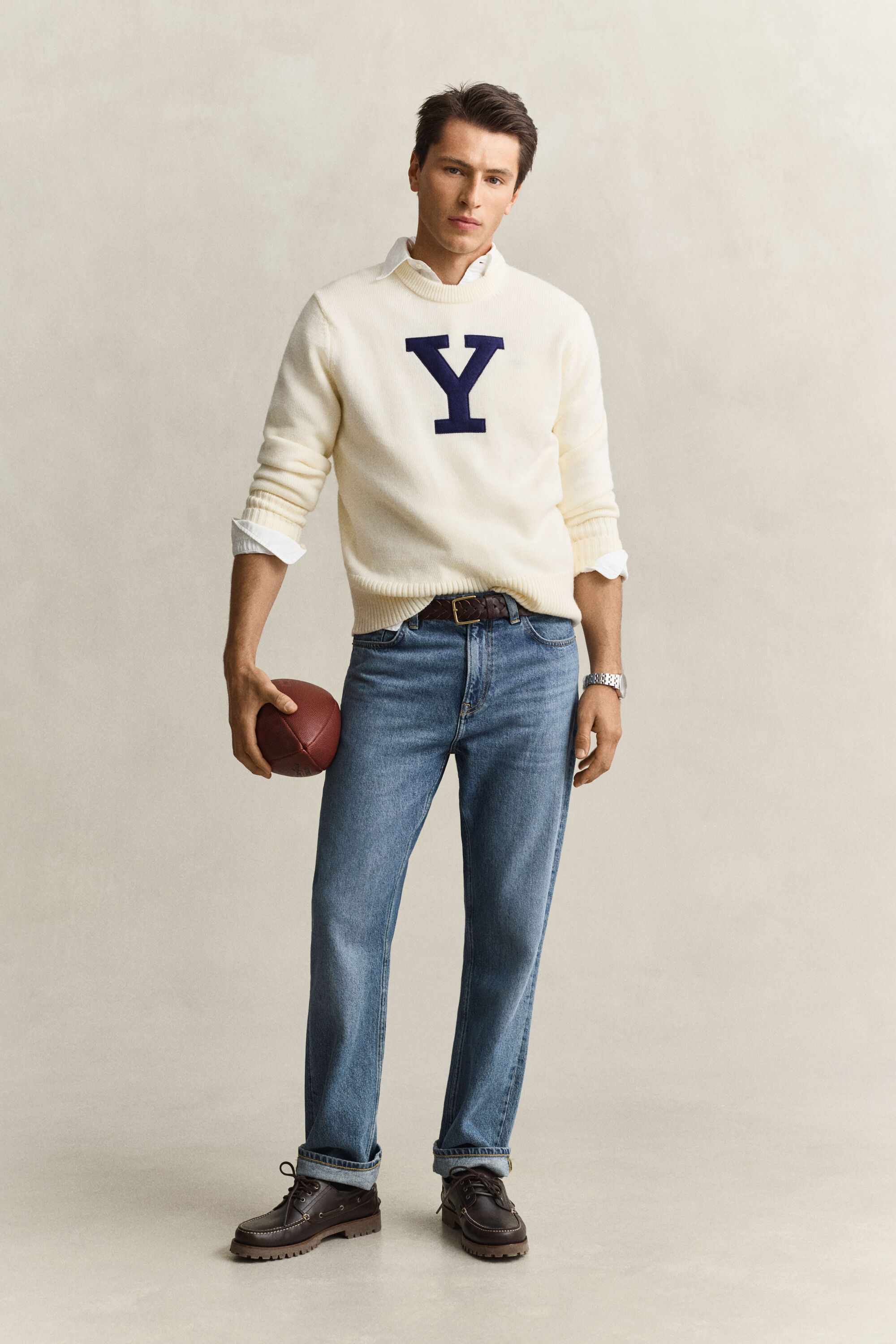Gant x Yale Pullover aus Merinowolle