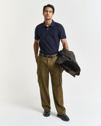 Poloshirt in Twill-Struktur