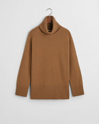 Herringbone Rollkragenpullover mit Detail