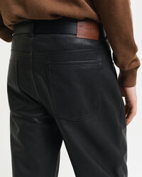 5-Pocket Lederjeans
