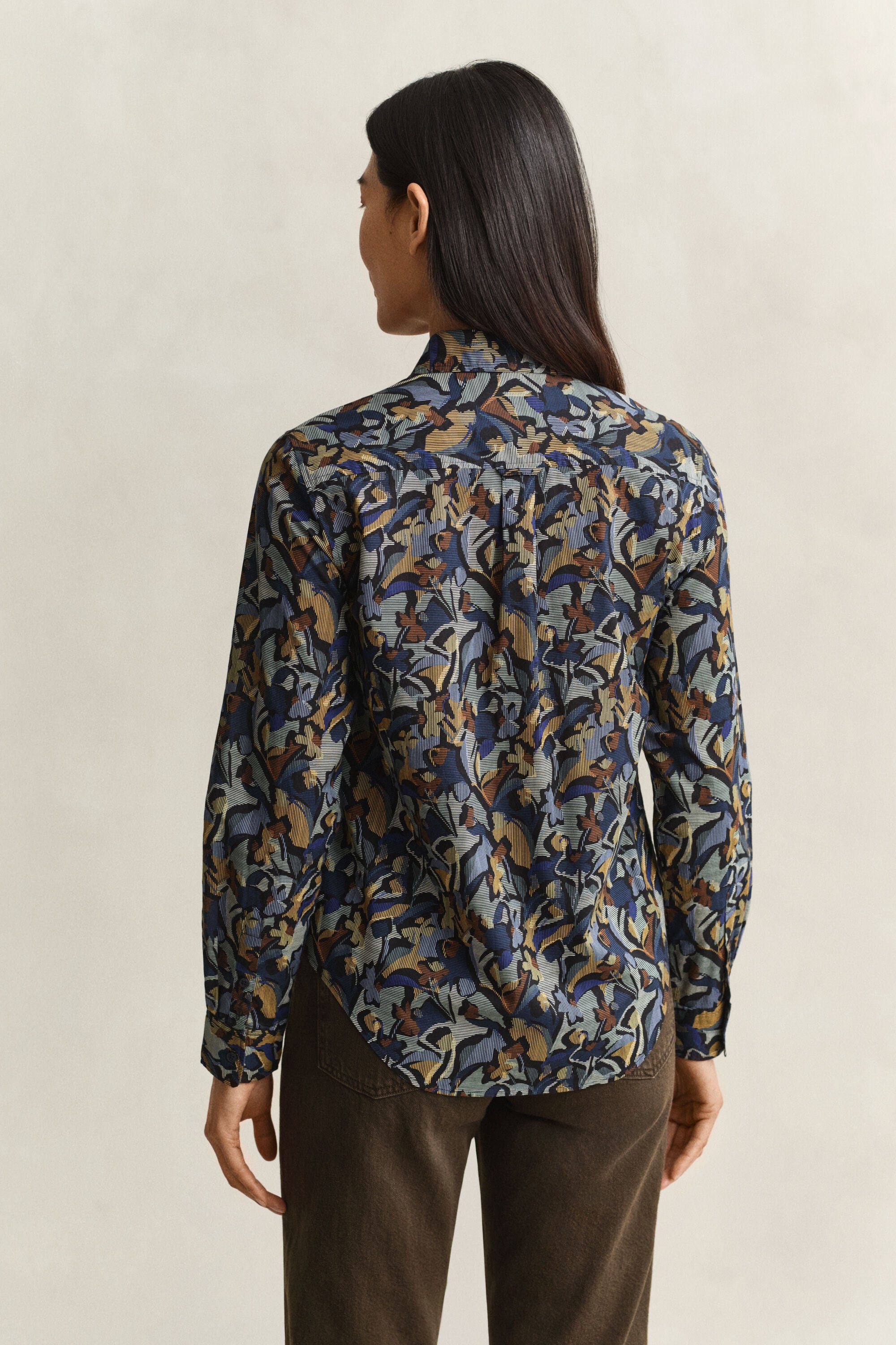 Bedruckte Bluse aus Baumwoll-Voile