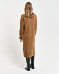 Herringbone Detail Rollkragenkleid