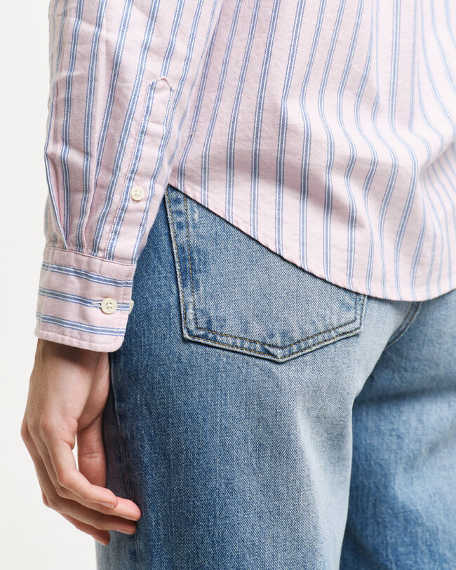 Regular Fit Archive Oxford-Bluse mit Streifen
